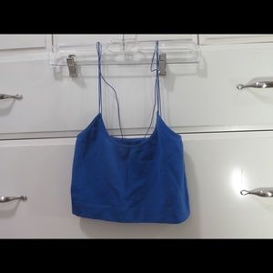 Blue seamless tank